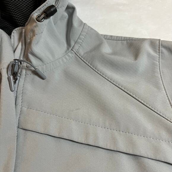 New Balance Women's Soft Shell Zip Up Jacket with Hood Size Large **FLAWED** - Picture 13 of 13